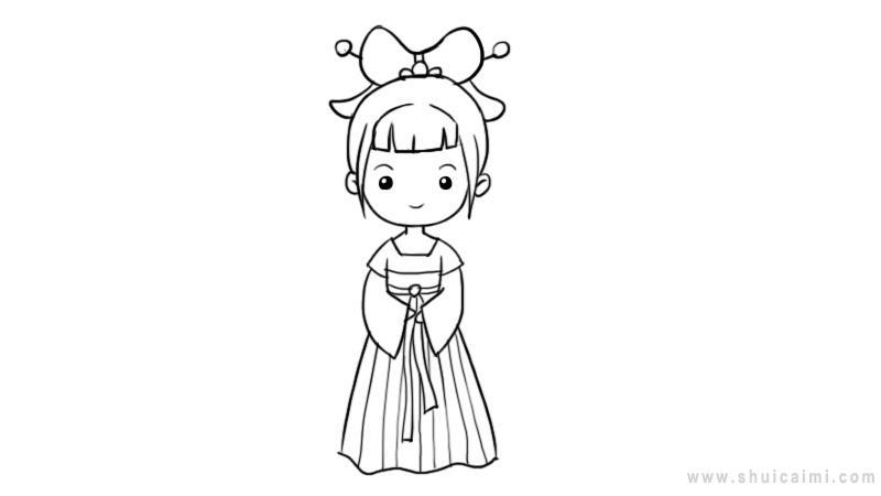 美少女简笔画怎么画 美少女简笔画图片大全