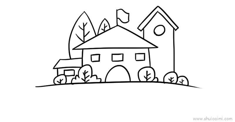 我儿童画怎么画 我简笔画步骤