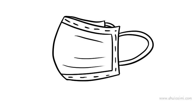 一次性口罩儿童画怎么画 一次性口罩简笔画画法