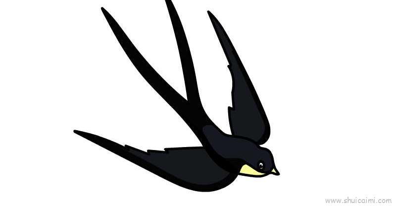 小燕子儿童画怎么画 小燕子简笔画图片大全