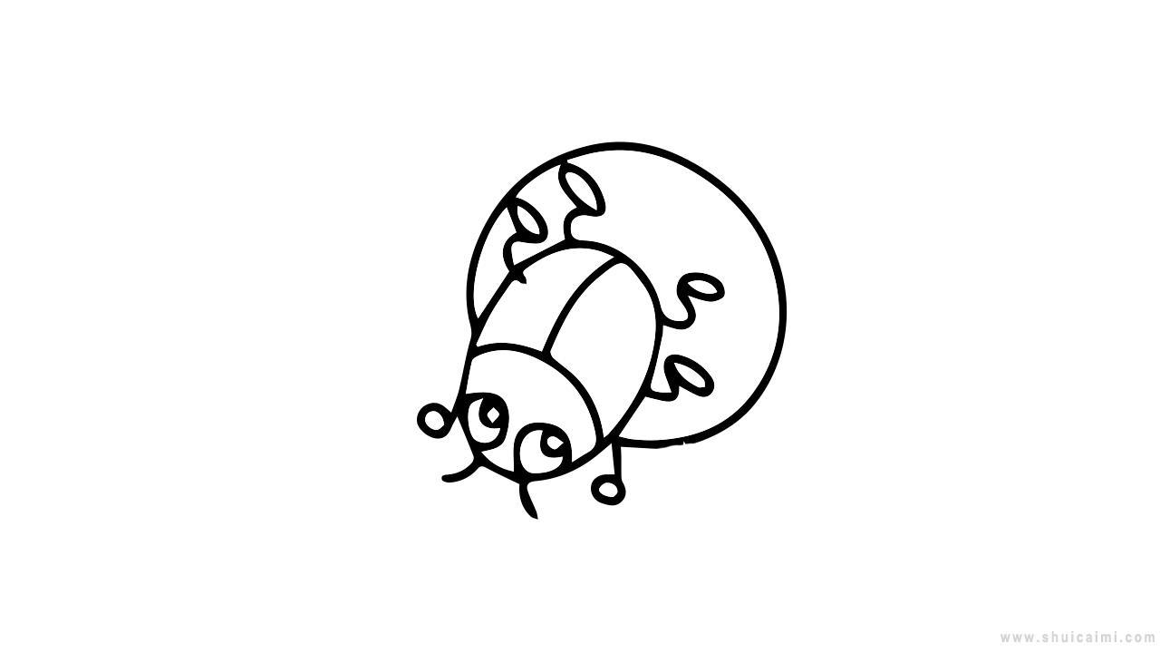 屎壳郎简笔画怎么画 屎壳郎简笔画步骤