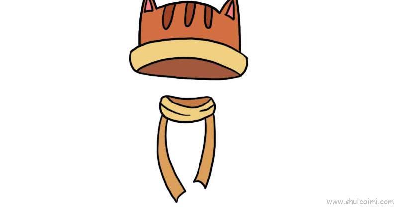 儿童帽子和围巾儿童画怎么画 儿童帽子和围巾简笔画简单