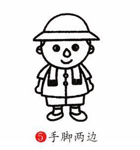 农民伯伯简笔画 农民伯伯简笔画涂色