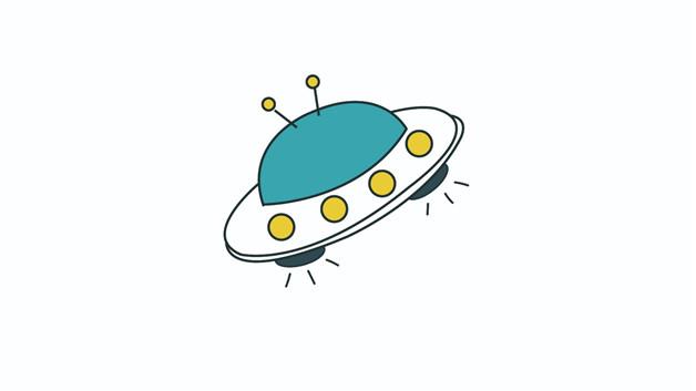ufo的简笔画怎么画 ufo简笔画图片大全