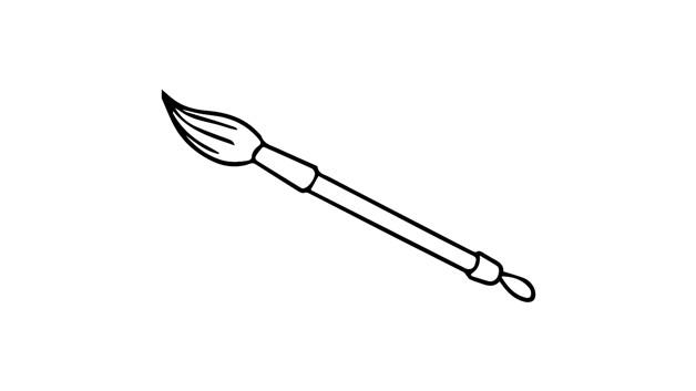 毛笔简笔画怎么画 毛笔简笔画简单