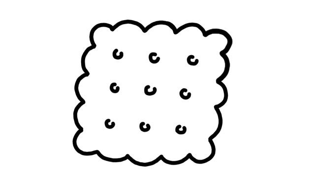 饼干简笔画怎么画 饼干简笔画好看