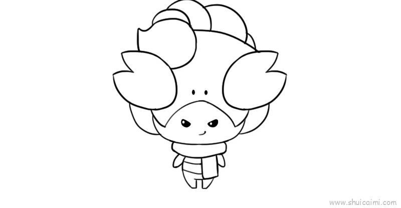 十二星座q版萌图天蝎座儿童画怎么画 十二星座q版萌图天蝎座简笔画步骤