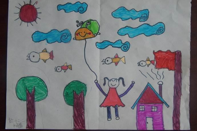 风来了简笔画 风来了简笔画一等奖