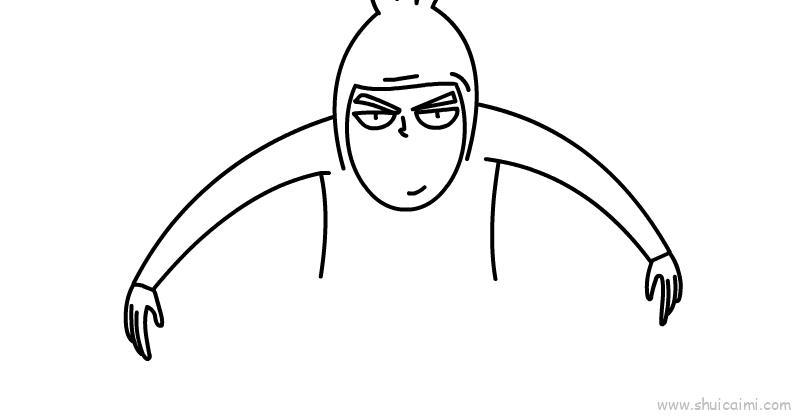 刺客伍六七人物儿童画怎么画 刺客伍六七人物简笔画步骤