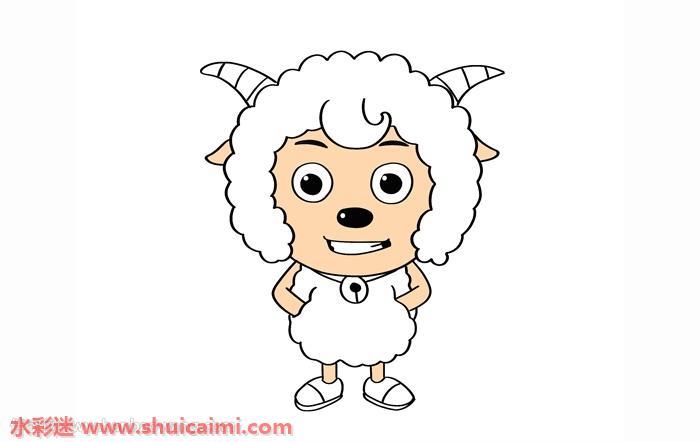 喜羊羊怎么画 喜羊羊简笔画彩色