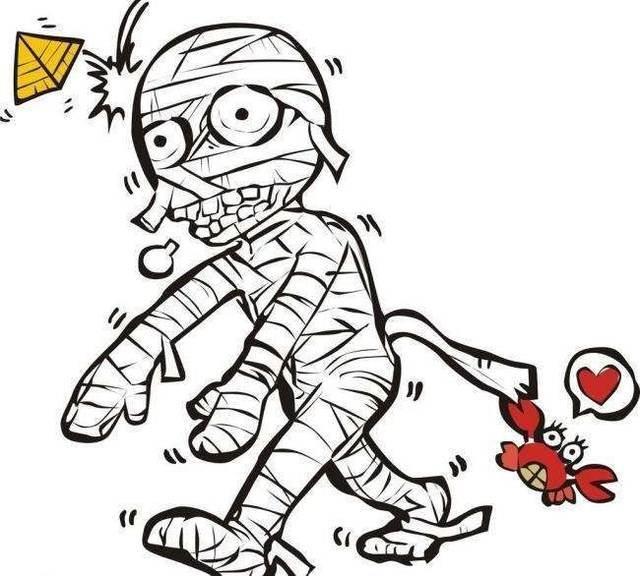 恐怖简笔画图片大全 恐怖简笔画图片大全彩色