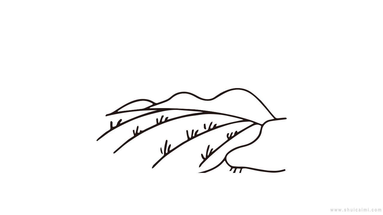 田地简笔画怎么画 田地简笔画顺序