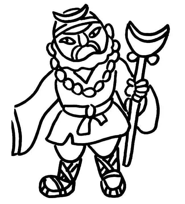 牛魔王简笔画图片大全 牛魔王简笔画图片大全彩色