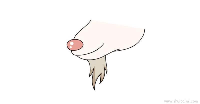 山羊胡子儿童画怎么画 山羊胡子简笔画好看