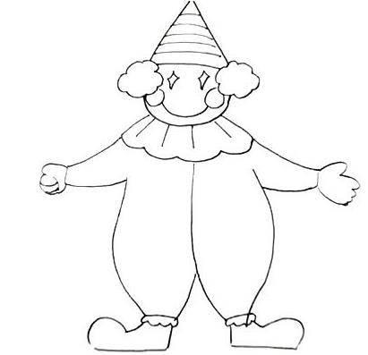 小丑简笔画 小丑简笔画可爱