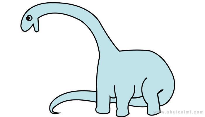 腕龙简笔画怎么画 腕龙简笔画好看