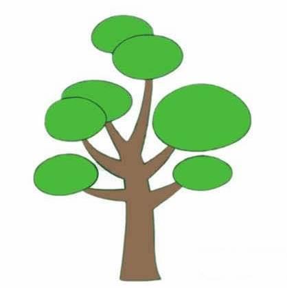 松树简笔画 松树简笔画大全大图