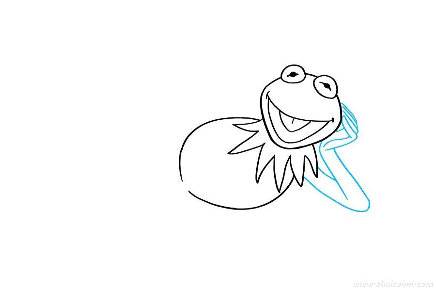 青蛙克米特怎么画 青蛙克米特简笔画简单又漂亮彩色