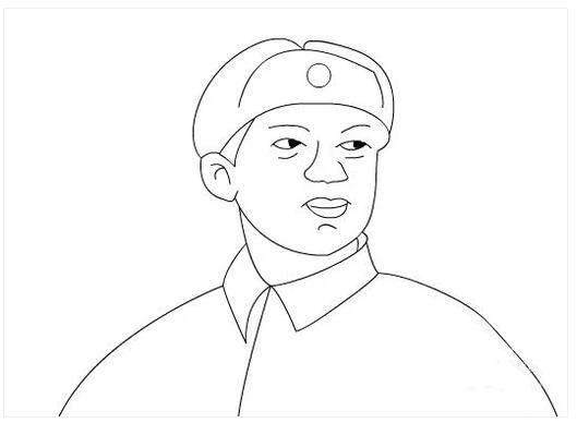 雷锋简笔画 如何画学雷锋简笔画