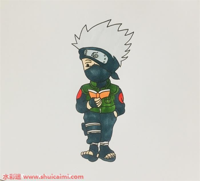 写轮眼卡卡西怎么画 写轮眼卡卡西简笔画漂亮