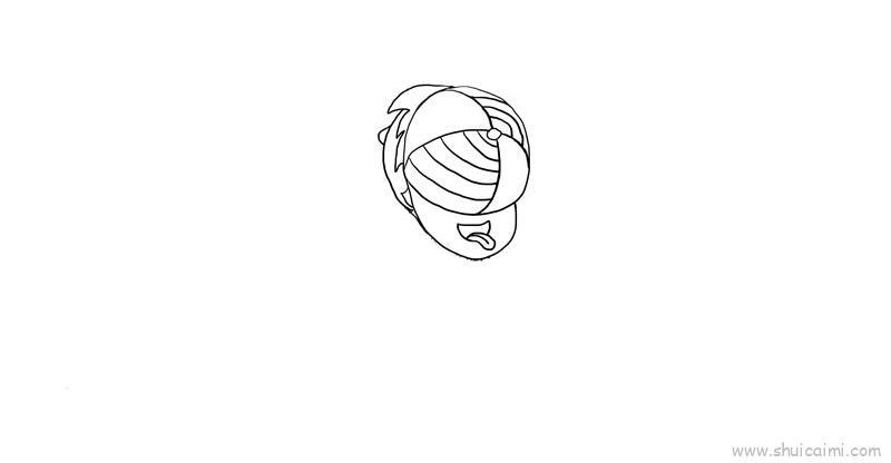 粉刷匠儿童画怎么画 粉刷匠简笔画画法