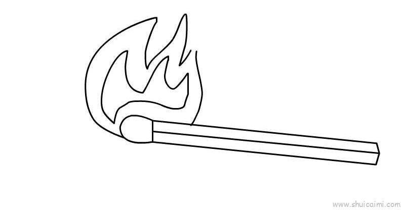 燃烧儿童画怎么画 燃烧简笔画简单
