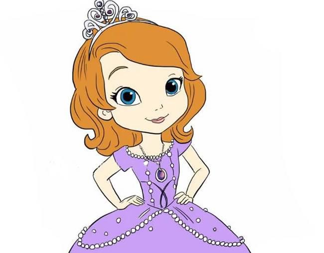 公主简笔画简单又漂亮 公主简笔画