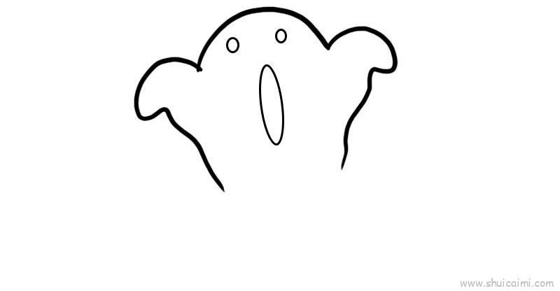 呆萌幽灵儿童画怎么画 呆萌幽灵简笔画好看