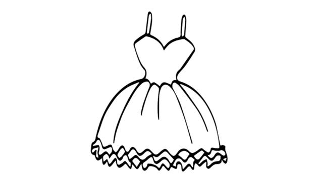 礼服简笔画怎么画 礼服简笔画画法