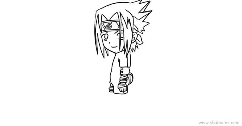 宇智波佐助儿童画怎么画 宇智波佐助简笔画简单又好看