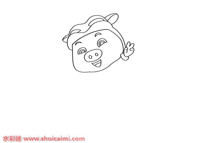 猪猪侠怎么画 猪猪侠简笔画漂亮