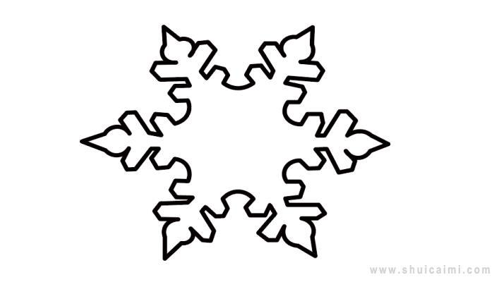 雪花简笔画怎么画 雪花简笔画简单