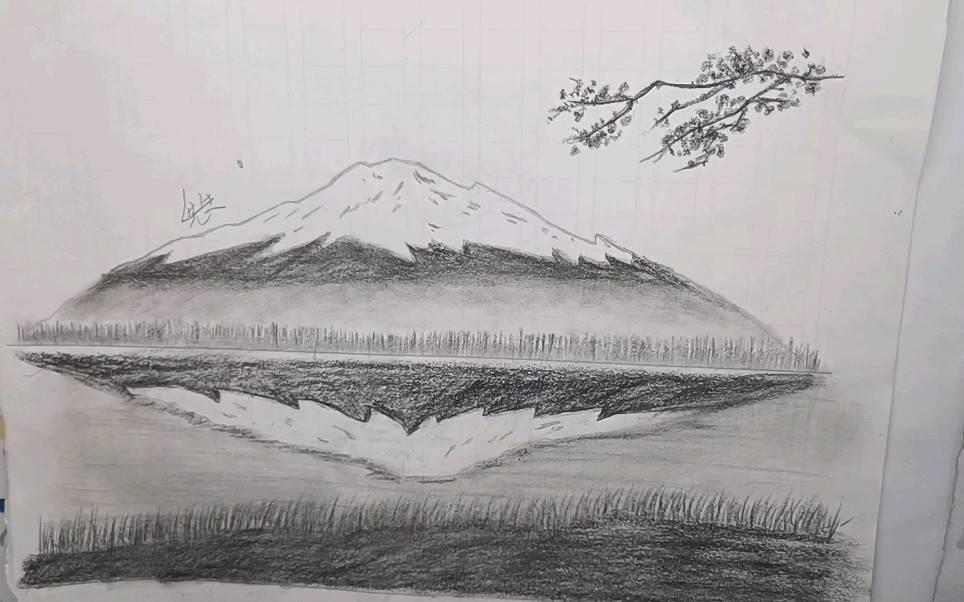 雪山简笔画 雪山简笔画彩色