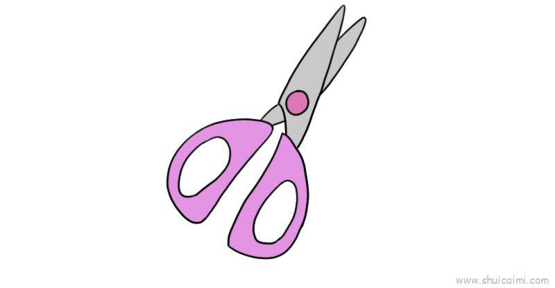 剪刀儿童画怎么画 剪刀简笔画简单