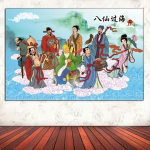 八仙过海年画怎么画 八仙过海年画怎么画简单