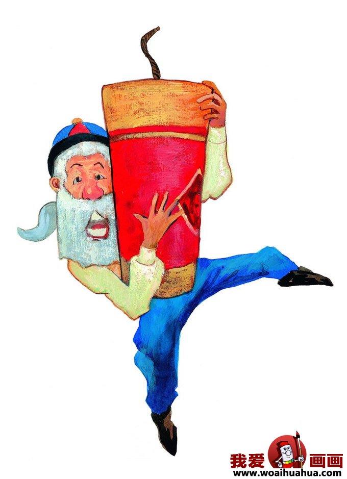 过年有关过年的卡通图片大全简笔画怎么画 过年有关过年的卡通图片大全简笔画步骤