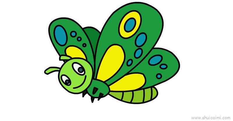 蝴蝶儿童画怎么画 蝴蝶简笔画顺序