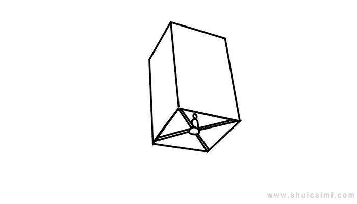 孔明灯简笔画怎么画 孔明灯简笔画步骤