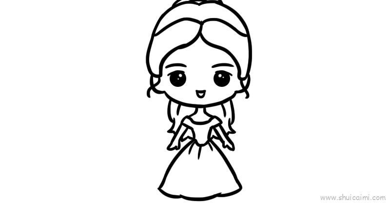 公主儿童画怎么画 公主简笔画图片