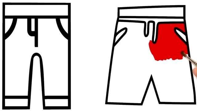 裤子简笔画 裤子简笔画图片大全