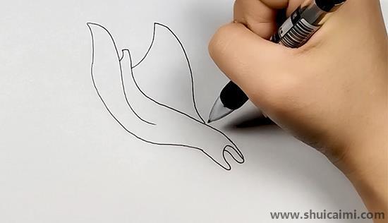 魔鬼鱼儿童画怎么画 彩色魔鬼鱼简笔画图片简单