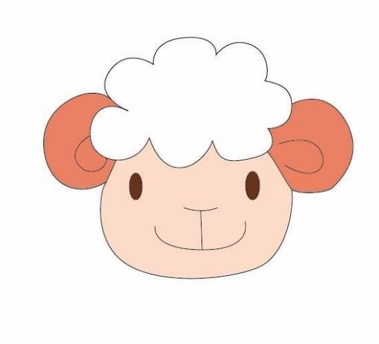 羊头的简笔画图片大全 羊头的简笔画图片大全带颜色