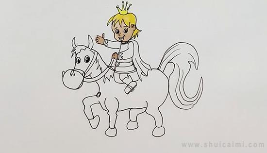 白马王子简笔画怎么画 白马王子简笔画简单又好看