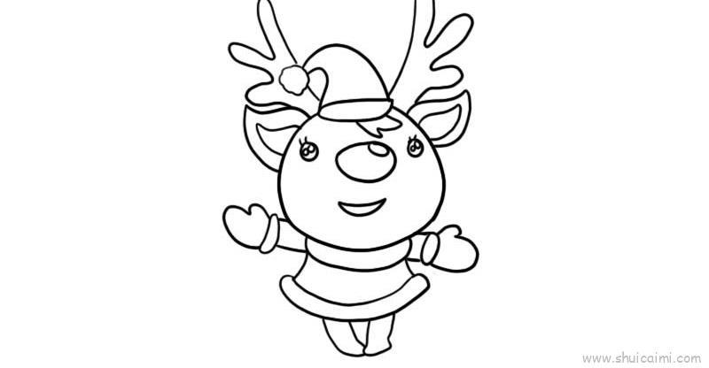 麋鹿儿童画怎么画 麋鹿简笔画简单