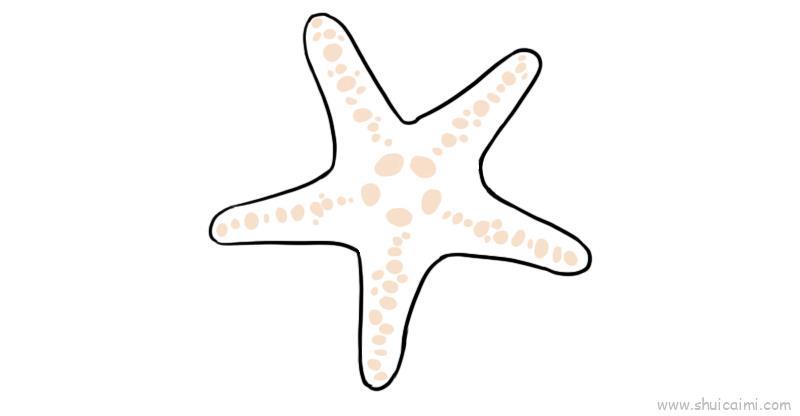 海星儿童画怎么画 海星简笔画简单