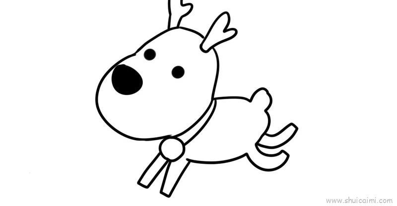 圣诞鹿儿童画怎么画 圣诞鹿简笔画好看