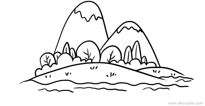 祖国风光教程儿童画怎么画 祖国风光教程简笔画顺序