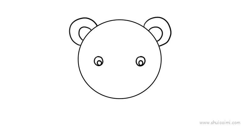 圆形动物头像儿童画怎么画 圆形动物头像简笔画简单