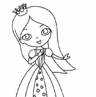 公主简笔画 公主简笔画图片大全