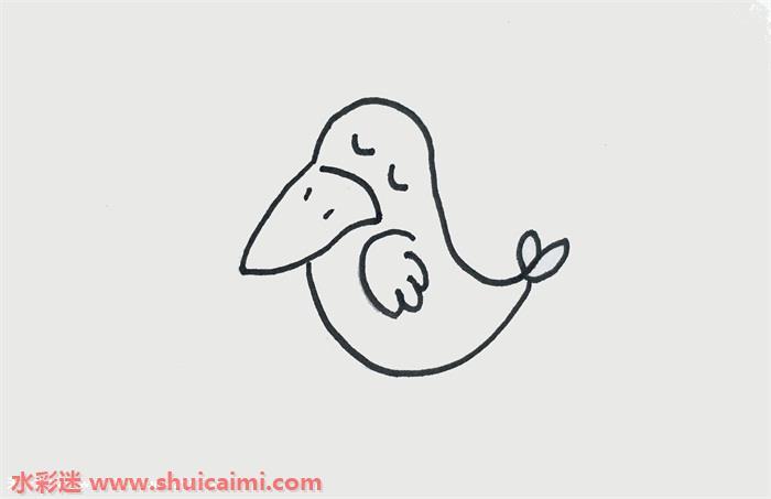 乌鸦怎么画 乌鸦简笔画简单又漂亮彩色